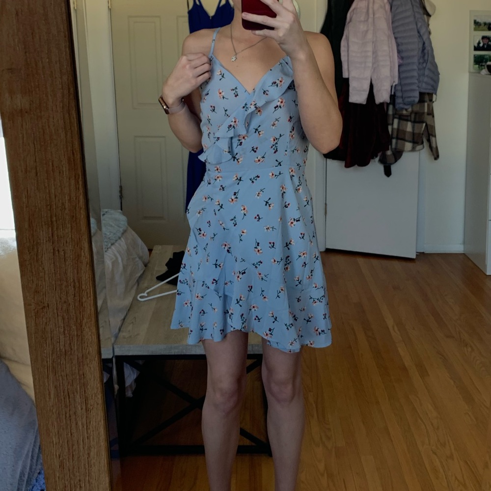 Blue Sundress Wrap dress